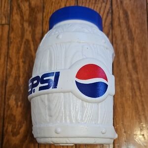 Vintage Pepsi Promotional Single Wall White Barrel Cup / Mug